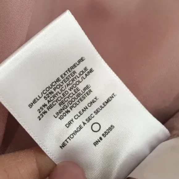 express Peacoat buttons wool blend pink size XL Womens - Picture 6 of 7